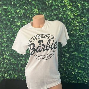 SALE NEW Come on Barbie Lets Go Party Graphic Tee unisex tshirt Barbie Theme